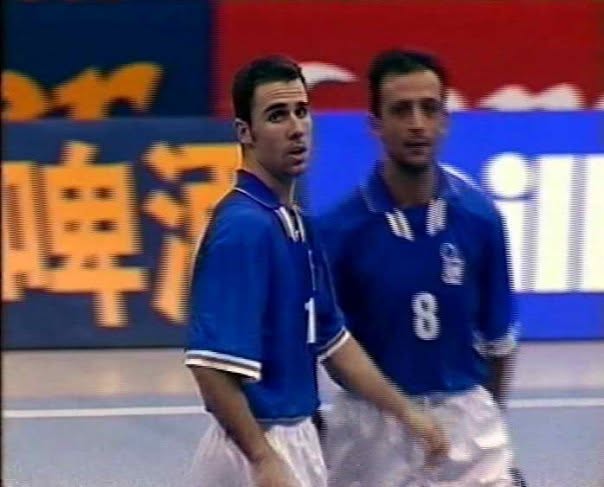 Con Andrea Rubei in Nazionale